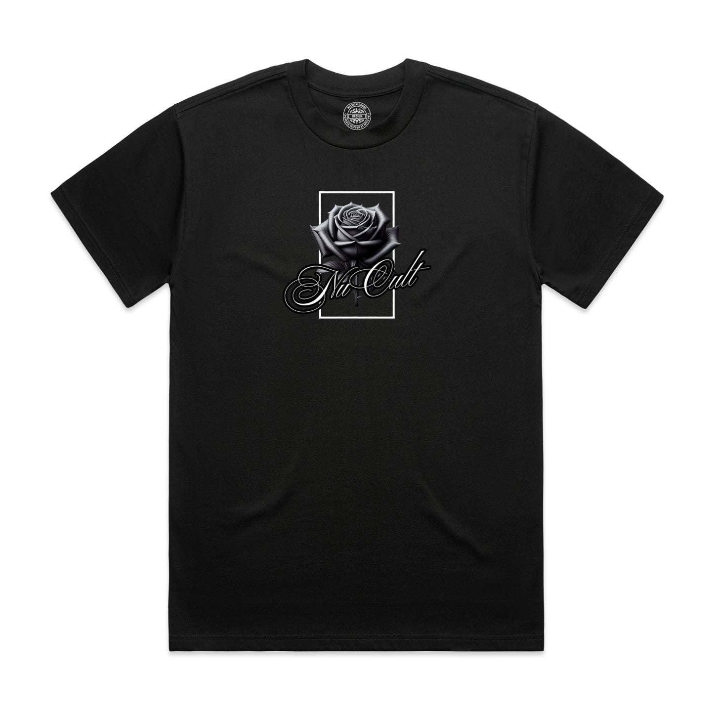 Heavy Weight Tee - Roses Are Black